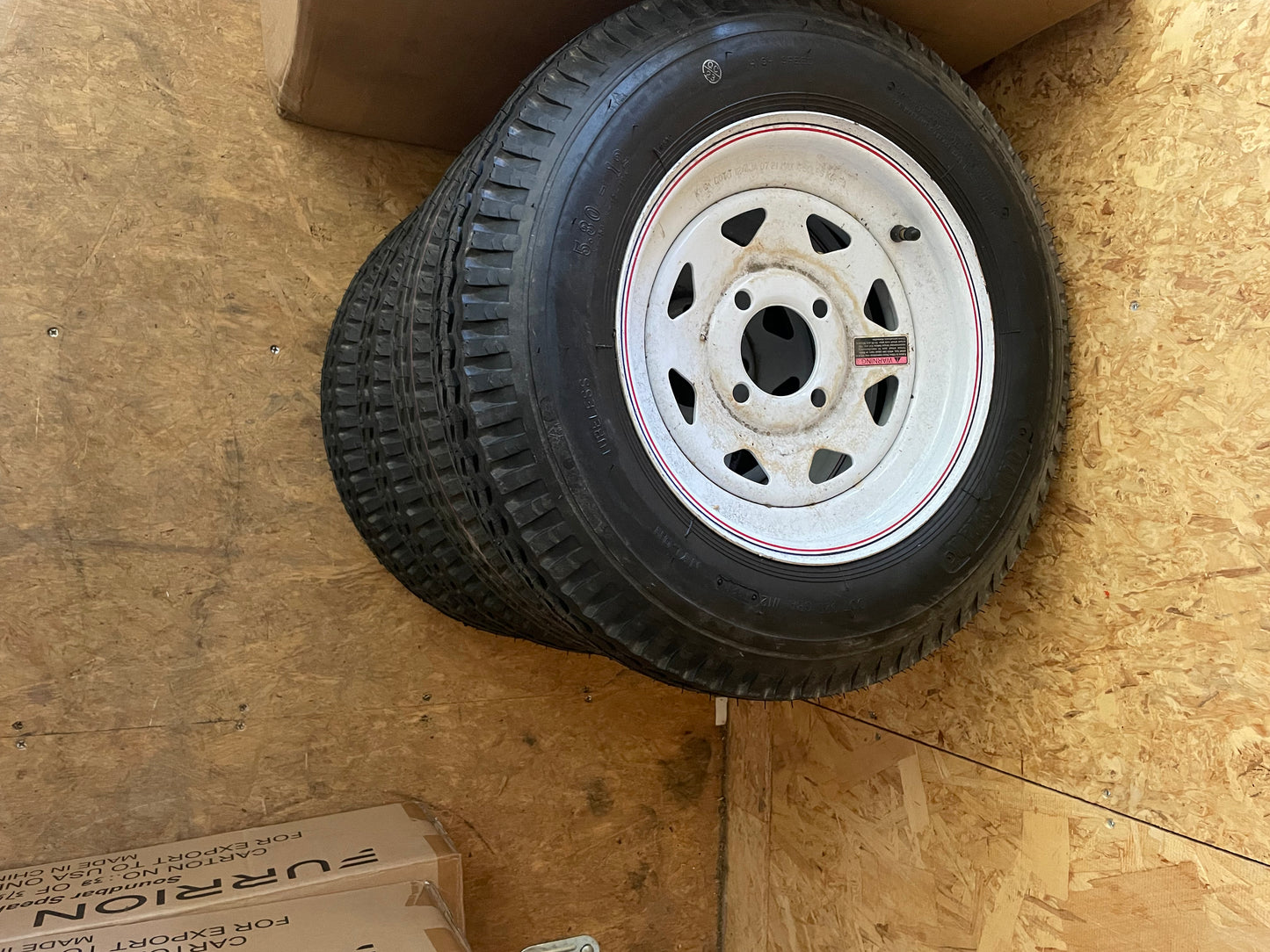 Marine trailer tires  5:30-12 5 lug