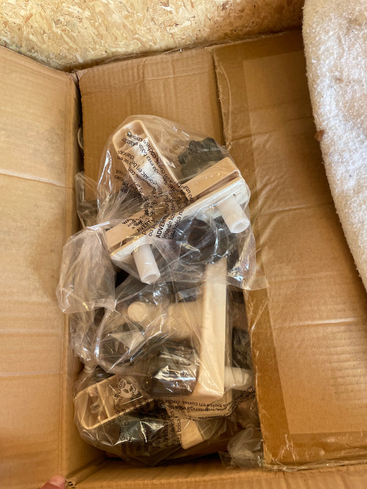 4” American Brass tub/shower faucets Smoked Crystal